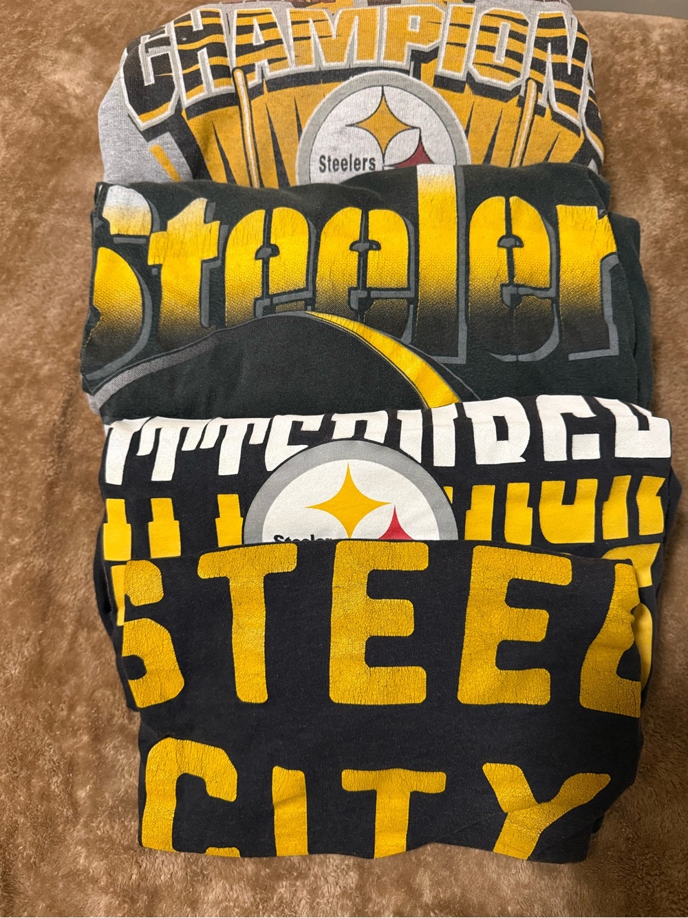 Pittsburgh Steelers Graphic T-Shirt Bundle - Black & Gold